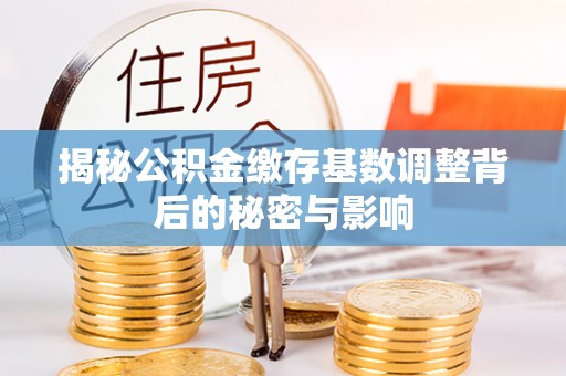 西丰揭秘公积金缴存基数调整背后的秘密与影响